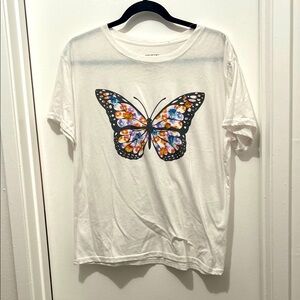 Freeze White Cotton Blend T-Shirt